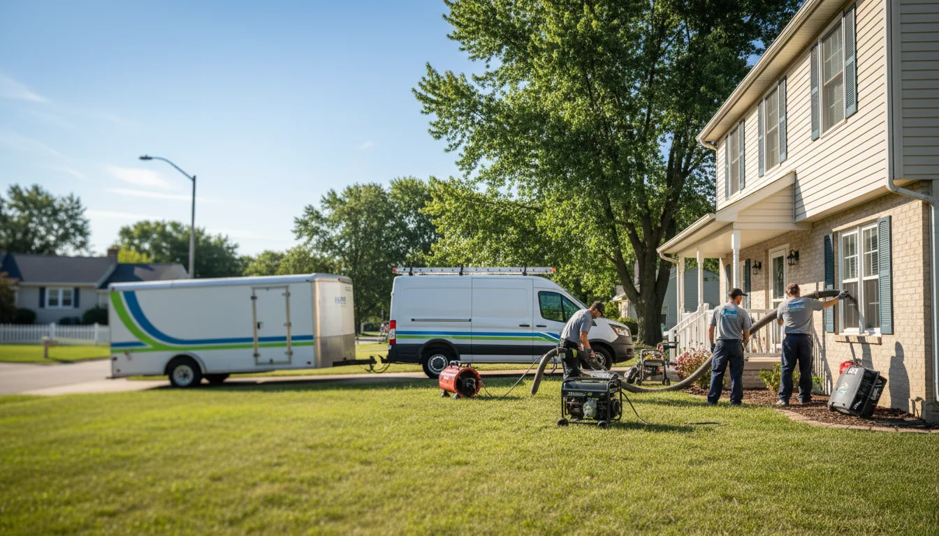 Flooded Basement Restoration And Cleanup With Repair in Salesville, OH near me